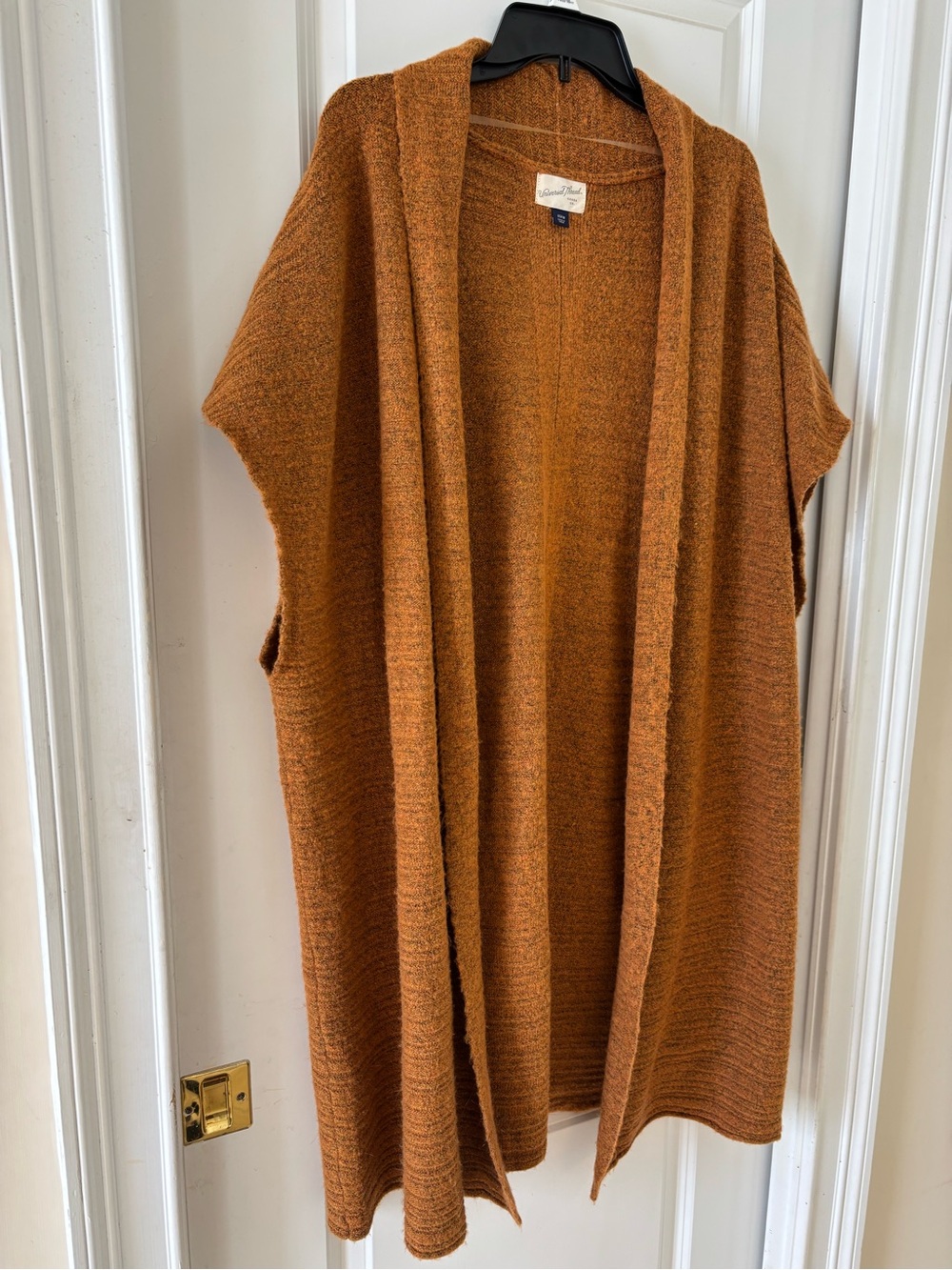 Universal Thread Open-Front Rust/Brown Knit Cardigan - Picture 3 of 6